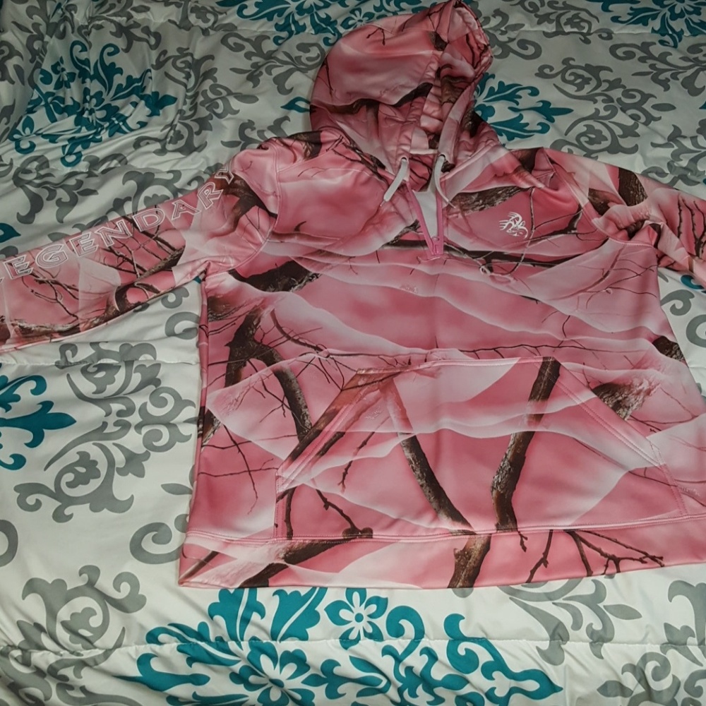 Legendary pink camo sweatshirt